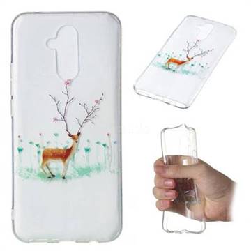 Branches Elk Super Clear Soft TPU Back Cover for Huawei Mate 20 Lite