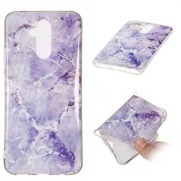Light Gray Soft TPU Marble Pattern Phone Case for Huawei Mate 20 Lite