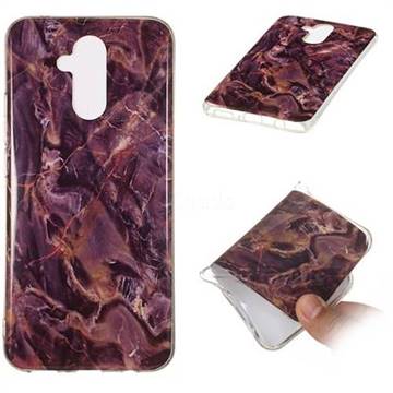 Brown Soft TPU Marble Pattern Phone Case for Huawei Mate 20 Lite