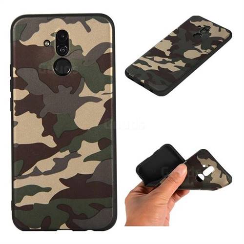 Camouflage Soft TPU Back Cover for Huawei Mate 20 Lite - Gold Green