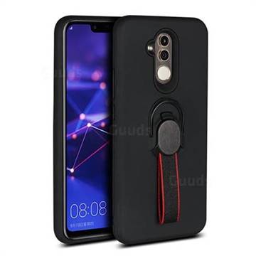 Raytheon Multi-function Ribbon Stand Back Cover for Huawei Mate 20 Lite - Black