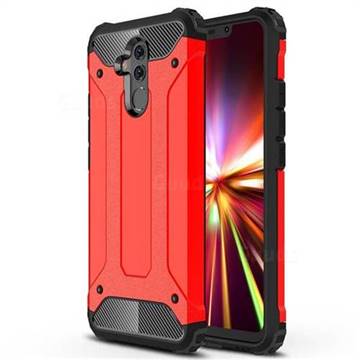 King Kong Armor Premium Shockproof Dual Layer Rugged Hard Cover for Huawei Mate 20 Lite - Big Red