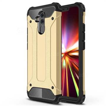King Kong Armor Premium Shockproof Dual Layer Rugged Hard Cover for Huawei Mate 20 Lite - Champagne Gold