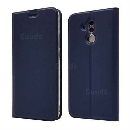 Ultra Slim Card Magnetic Automatic Suction Leather Wallet Case for Huawei Mate 20 Lite - Royal Blue