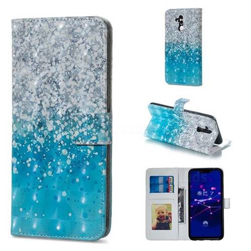 Sea Sand 3D Painted Leather Phone Wallet Case for Huawei Mate 20 Lite