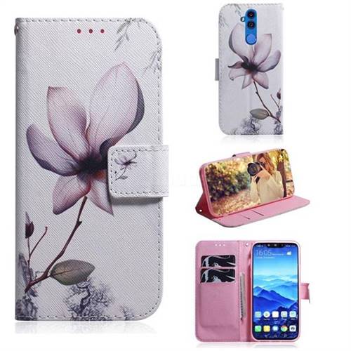 Magnolia Flower PU Leather Wallet Case for Huawei Mate 20 Lite