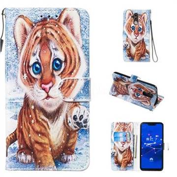 Baby Tiger Smooth Leather Phone Wallet Case for Huawei Mate 20 Lite