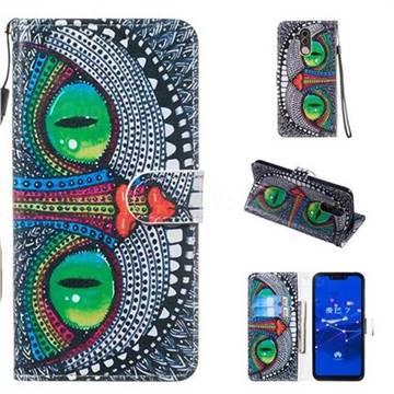 Cute Owl Smooth Leather Phone Wallet Case for Huawei Mate 20 Lite
