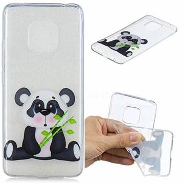 Bamboo Panda Clear Varnish Soft Phone Back Cover for Huawei Mate 20 Pro