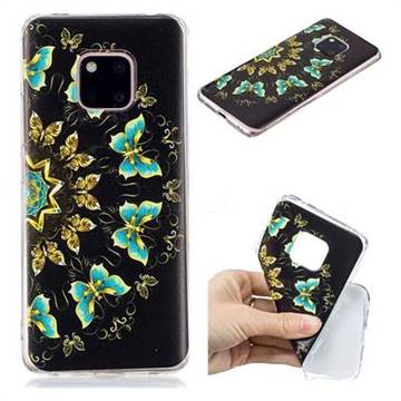 Circle Butterflies Super Clear Soft TPU Back Cover for Huawei Mate 20 Pro
