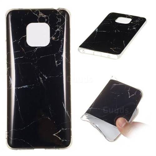 Black Soft TPU Marble Pattern Case for Huawei Mate 20 Pro