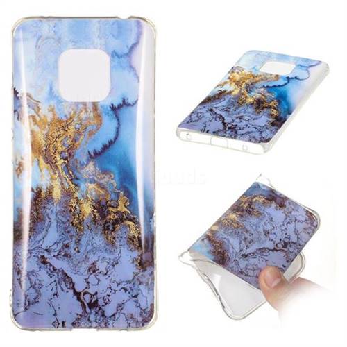 Sea Blue Soft TPU Marble Pattern Case for Huawei Mate 20 Pro