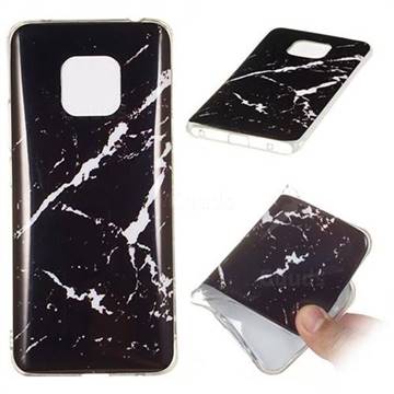 Black Rough white Soft TPU Marble Pattern Phone Case for Huawei Mate 20 Pro