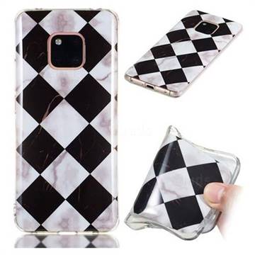 Black and White Matching Soft TPU Marble Pattern Phone Case for Huawei Mate 20 Pro