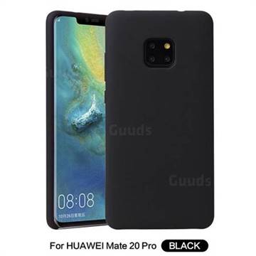 Howmak Slim Liquid Silicone Rubber Shockproof Phone Case Cover for Huawei Mate 20 Pro - Black