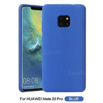 Howmak Slim Liquid Silicone Rubber Shockproof Phone Case Cover for Huawei Mate 20 Pro - Sky Blue