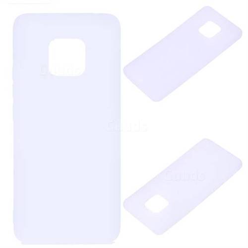 Candy Soft Silicone Protective Phone Case for Huawei Mate 20 Pro - White