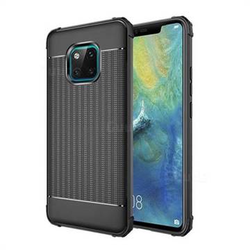 Luxury Shockproof Rubik Cube Texture Silicone TPU Back Cover for Huawei Mate 20 Pro - Black