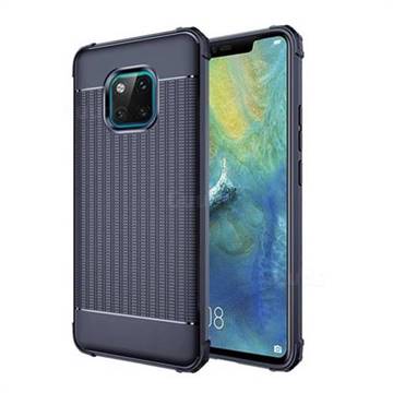 Luxury Shockproof Rubik Cube Texture Silicone TPU Back Cover for Huawei Mate 20 Pro - Blue