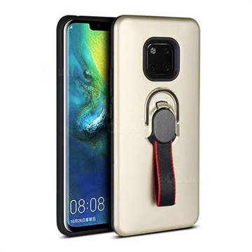Raytheon Multi-function Ribbon Stand Back Cover for Huawei Mate 20 Pro - Golden