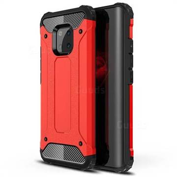 King Kong Armor Premium Shockproof Dual Layer Rugged Hard Cover for Huawei Mate 20 Pro - Big Red