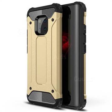 King Kong Armor Premium Shockproof Dual Layer Rugged Hard Cover for Huawei Mate 20 Pro - Champagne Gold