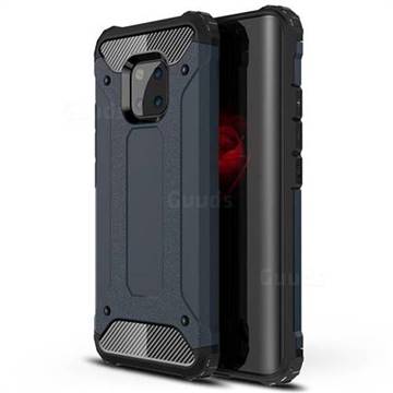 King Kong Armor Premium Shockproof Dual Layer Rugged Hard Cover for Huawei Mate 20 Pro - Navy