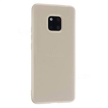 2mm Candy Soft Silicone Phone Case Cover for Huawei Mate 20 Pro - Khaki