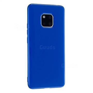 2mm Candy Soft Silicone Phone Case Cover for Huawei Mate 20 Pro - Navy Blue