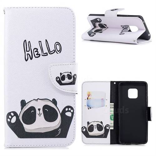Hello Panda Leather Wallet Case for Huawei Mate 20 Pro