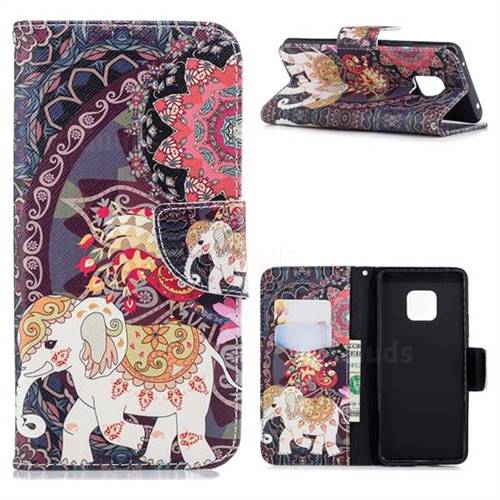 Totem Flower Elephant Leather Wallet Case for Huawei Mate 20 Pro