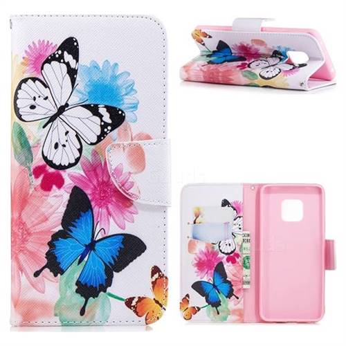 Vivid Flying Butterflies Leather Wallet Case for Huawei Mate 20 Pro