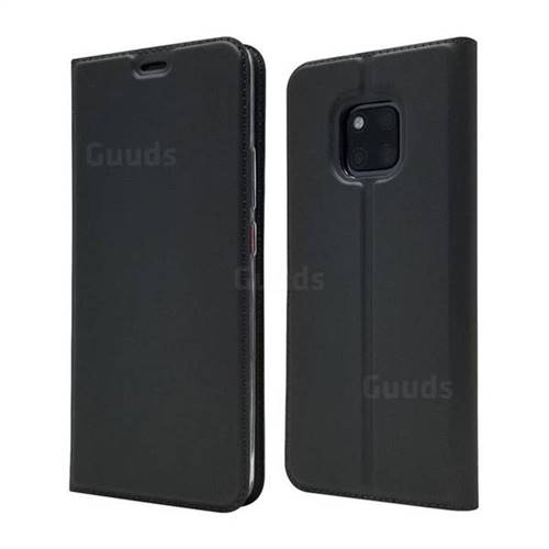 Ultra Slim Card Magnetic Automatic Suction Leather Wallet Case for Huawei Mate 20 Pro - Star Grey