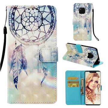 Fantasy Campanula 3D Painted Leather Wallet Case for Huawei Mate 20 Pro