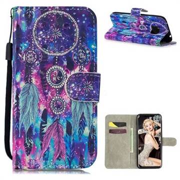 Star Wind Chimes 3D Painted Leather Wallet Phone Case for Huawei Mate 20 Pro