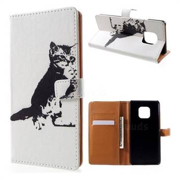 Cute Cat Leather Wallet Case for Huawei Mate 20 Pro