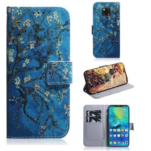 Apricot Tree PU Leather Wallet Case for Huawei Mate 20 Pro