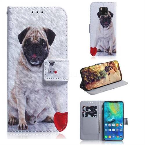 Pug Dog PU Leather Wallet Case for Huawei Mate 20 Pro