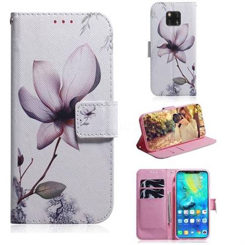 Magnolia Flower PU Leather Wallet Case for Huawei Mate 20 Pro