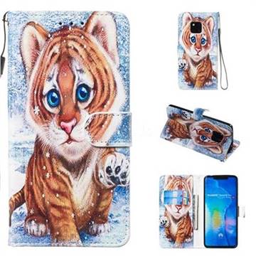 Baby Tiger Smooth Leather Phone Wallet Case for Huawei Mate 20 Pro
