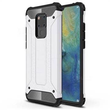 King Kong Armor Premium Shockproof Dual Layer Rugged Hard Cover for Huawei Mate 20 X - White