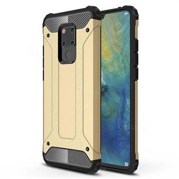 King Kong Armor Premium Shockproof Dual Layer Rugged Hard Cover for Huawei Mate 20 X - Champagne Gold