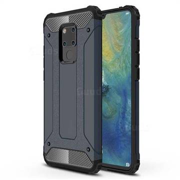 King Kong Armor Premium Shockproof Dual Layer Rugged Hard Cover for Huawei Mate 20 X - Navy