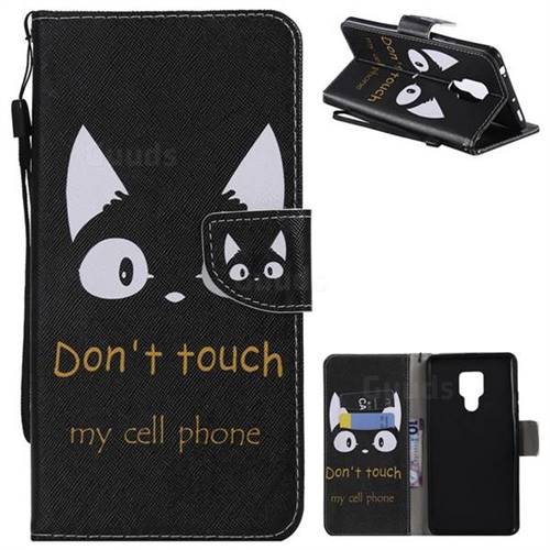Cat Ears PU Leather Wallet Case for Huawei Mate 20 X