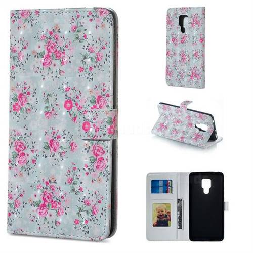 Roses Flower 3D Painted Leather Phone Wallet Case for Huawei Mate 20 X