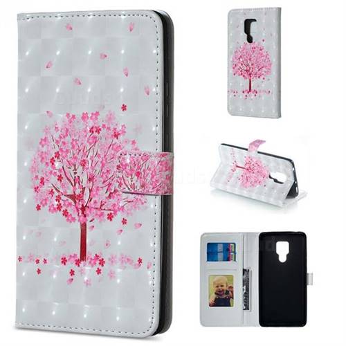 Sakura Flower Tree 3D Painted Leather Phone Wallet Case for Huawei Mate 20 X