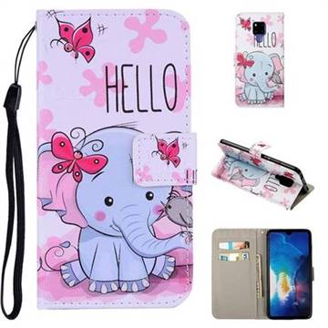 Butterfly Elephant PU Leather Wallet Phone Case Cover for Huawei Mate 20 X
