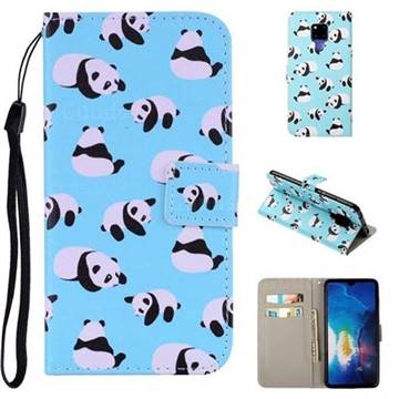 Panda PU Leather Wallet Phone Case Cover for Huawei Mate 20 X