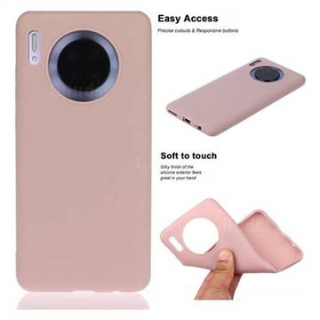 Soft Matte Silicone Phone Cover for Huawei Mate 30 - Lotus Color