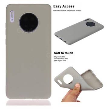 Soft Matte Silicone Phone Cover for Huawei Mate 30 - Gray